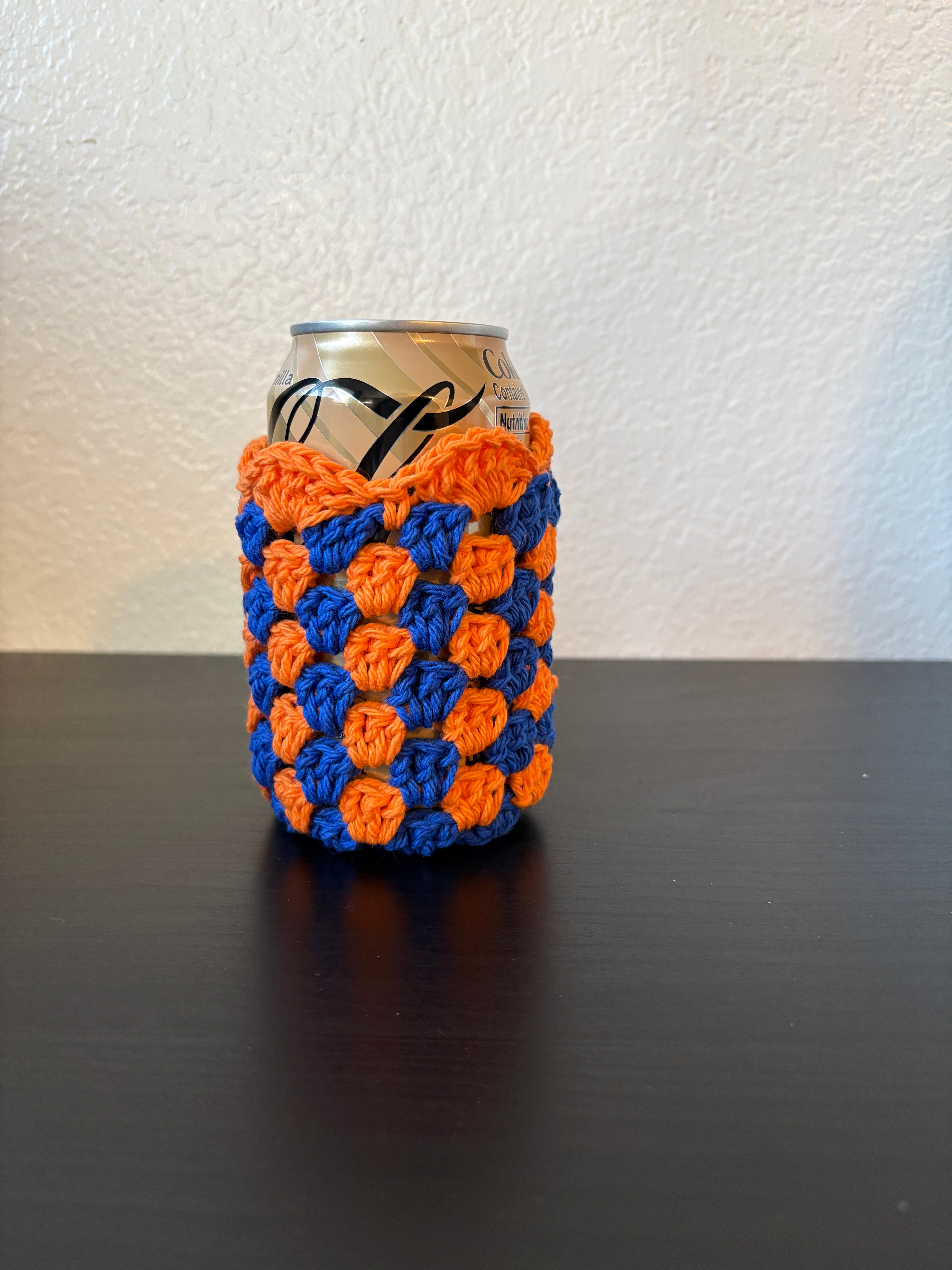 Can Cozy - Orange & Cobalt