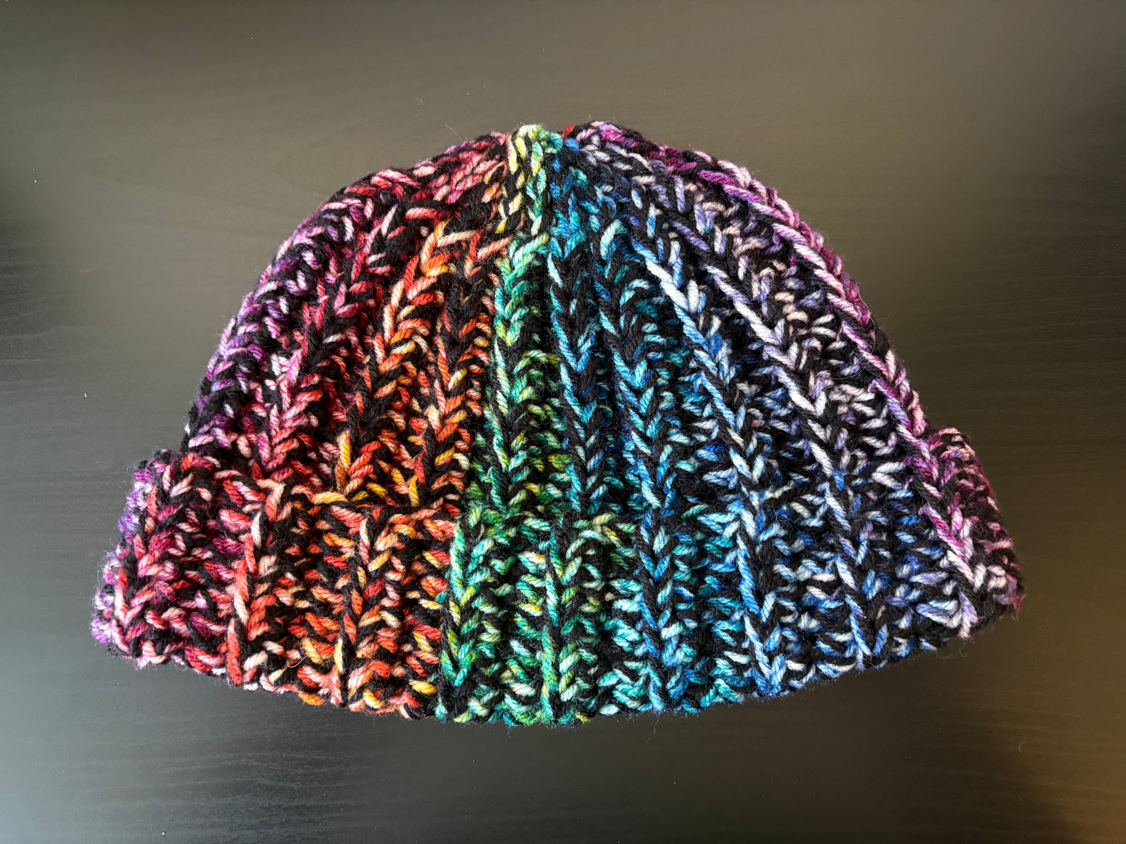 Double-Stranded Beanie - Rainbow