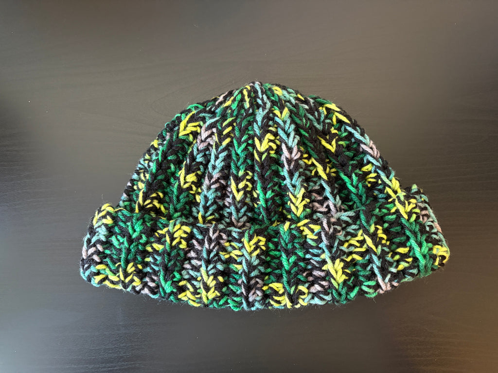 Double-Stranded Beanie - Green Multi
