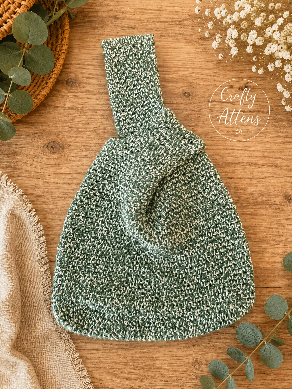 Jalapeño Twist Japanese Knot Bag